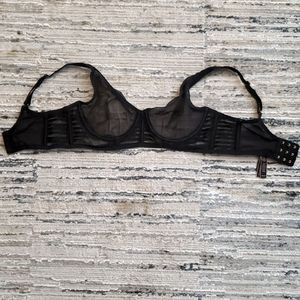 01 black transparent Bra